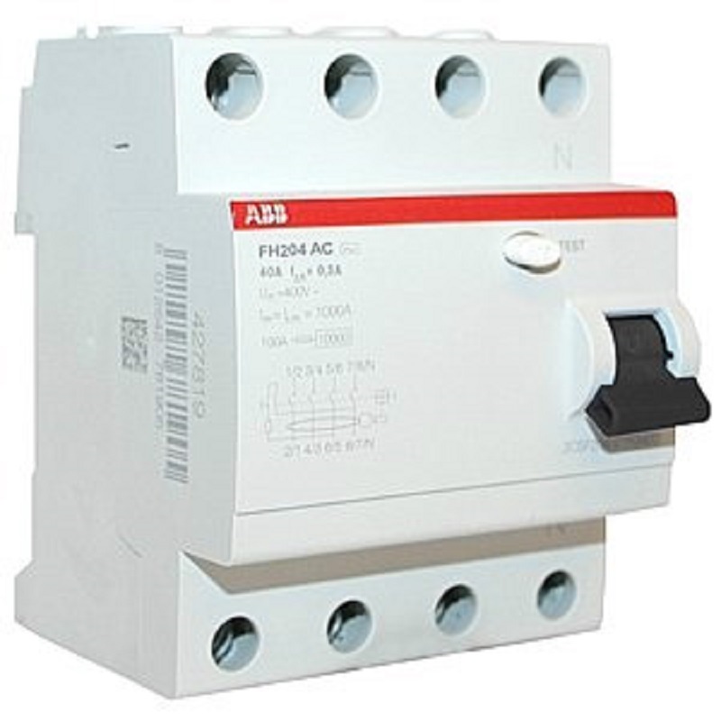 Выключатель дифференциального тока УЗО ABB FH204AC 4п 25А 300мА 6,0кА тип AC